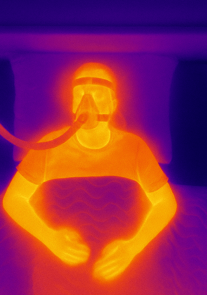 Sample thermal bedroom scene